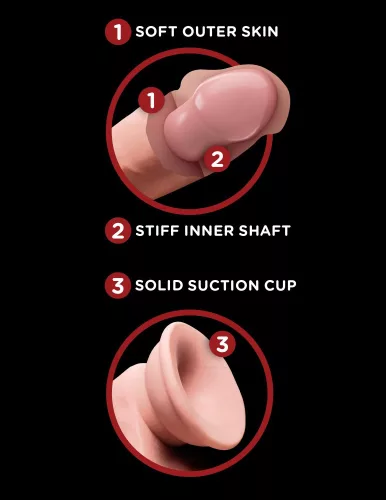 7" Triple Density Cock With Swinging Balls Light