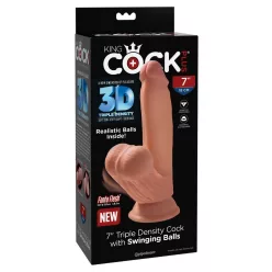 8" Triple Density Cock With Swinging Balls  Light