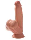 8" Triple Density Cock With Swinging Balls  Light