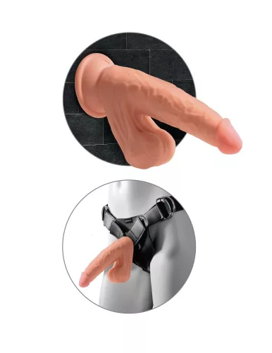 8" Triple Density Cock With Swinging Balls  Light