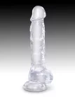 8" with balls Clear