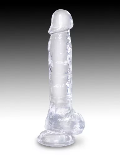 8" with balls Clear