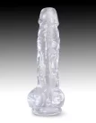 8" with balls Clear