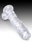 8" with balls Clear