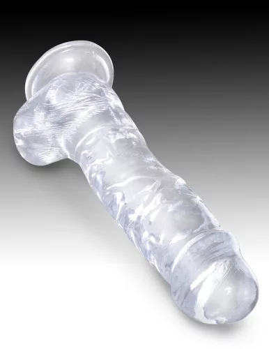 8" with balls Clear