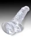 8" with balls Clear