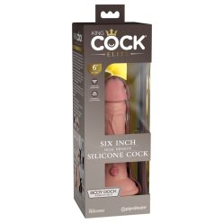 6" Dual Density Silicone Cock  Light