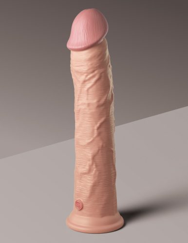 11" Dual Density Silicone Cock  Light