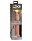 9" Dual Density Vibrating Silicone Cock with Remote  Light