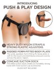 Comfy Body Dock Strap-On Harness Black/ Dark Brown