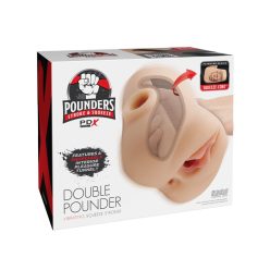 Double Pounder Vibrating Squeeze Stroker