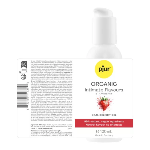 pjur ORGANIC Intimate Flavours Strawberry, 100 ml