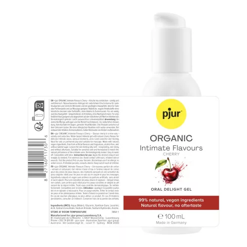pjur ORGANIC Intimate Flavours Cherry, 100 ml