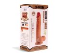 XMEN 7.6 inch Double Layer Silicon Dildo Brown_B0O50_1