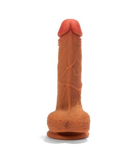 X-MEN 8.3 inch Double Layer Silicone Dildo Brown_B0O50_1