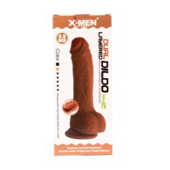 X-MEN 8.8 inch Dual Layered Dildo Brown_B0O50_1