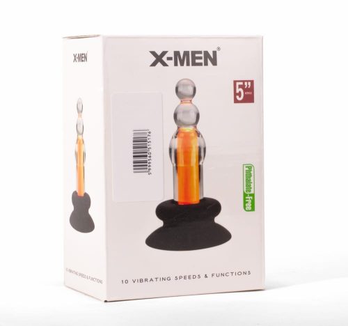 X-MEN 10 Speeds Vibrating Beaded Plug_B15O50_1