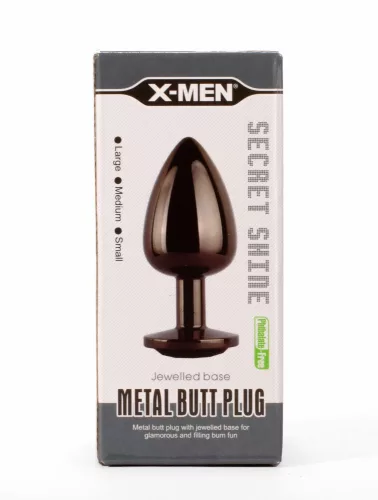 X-MEN Secret Shine Metal Butt Plug Gun Colour M