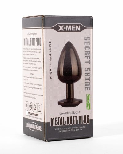 X-MEN Secret Shine Metal Butt Plug Gun Colour M
