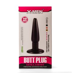 X-Men 10" Extra Girthy Butt Plug Black I_B0O50_1