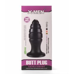 X-Men 10" Extra Girthy Butt Plug Black VIII