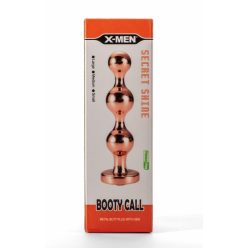   X-Men Secret Shine Booty Call Metal Butt Plug with Gem Gold L