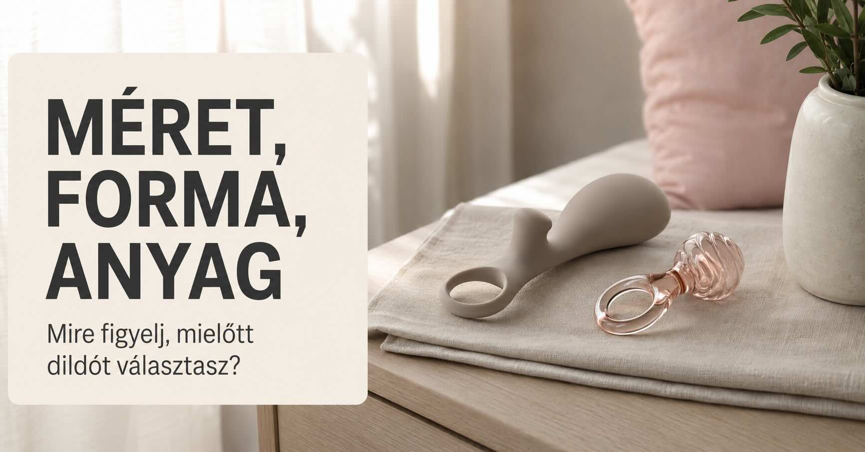 Dildó választás: hogyan válassz méretet, formát és anyagot?