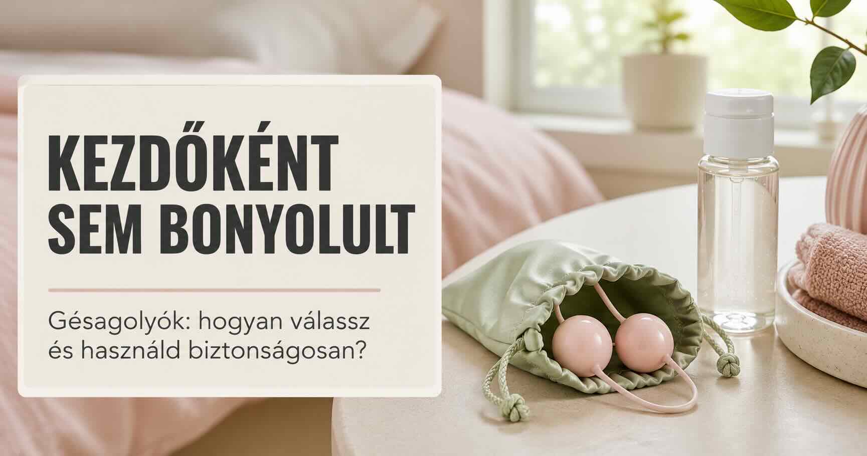 Gésagolyók (kegel golyók): hogyan válassz és használd biztonságosan kezdőként